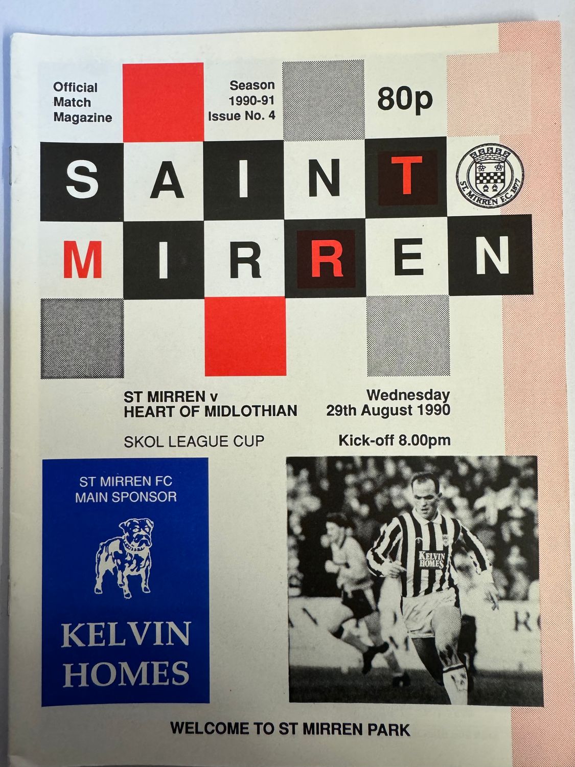 St Mirren v Hearts - 29/8/90