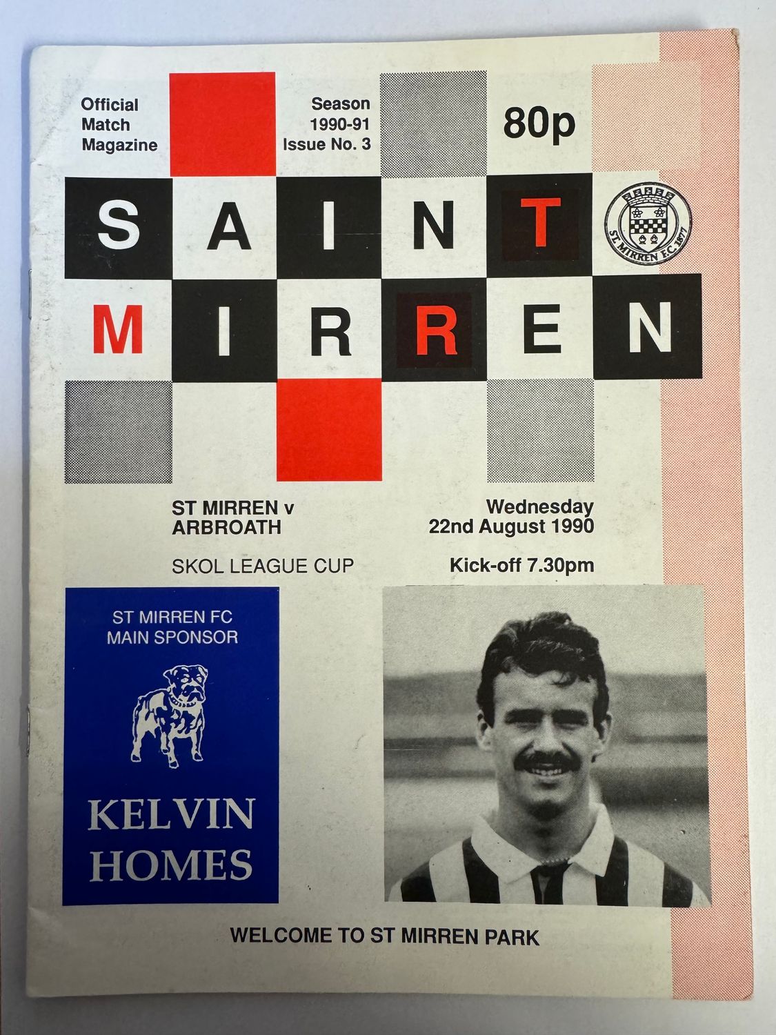 St Mirren v Arbroath - 22/8/90