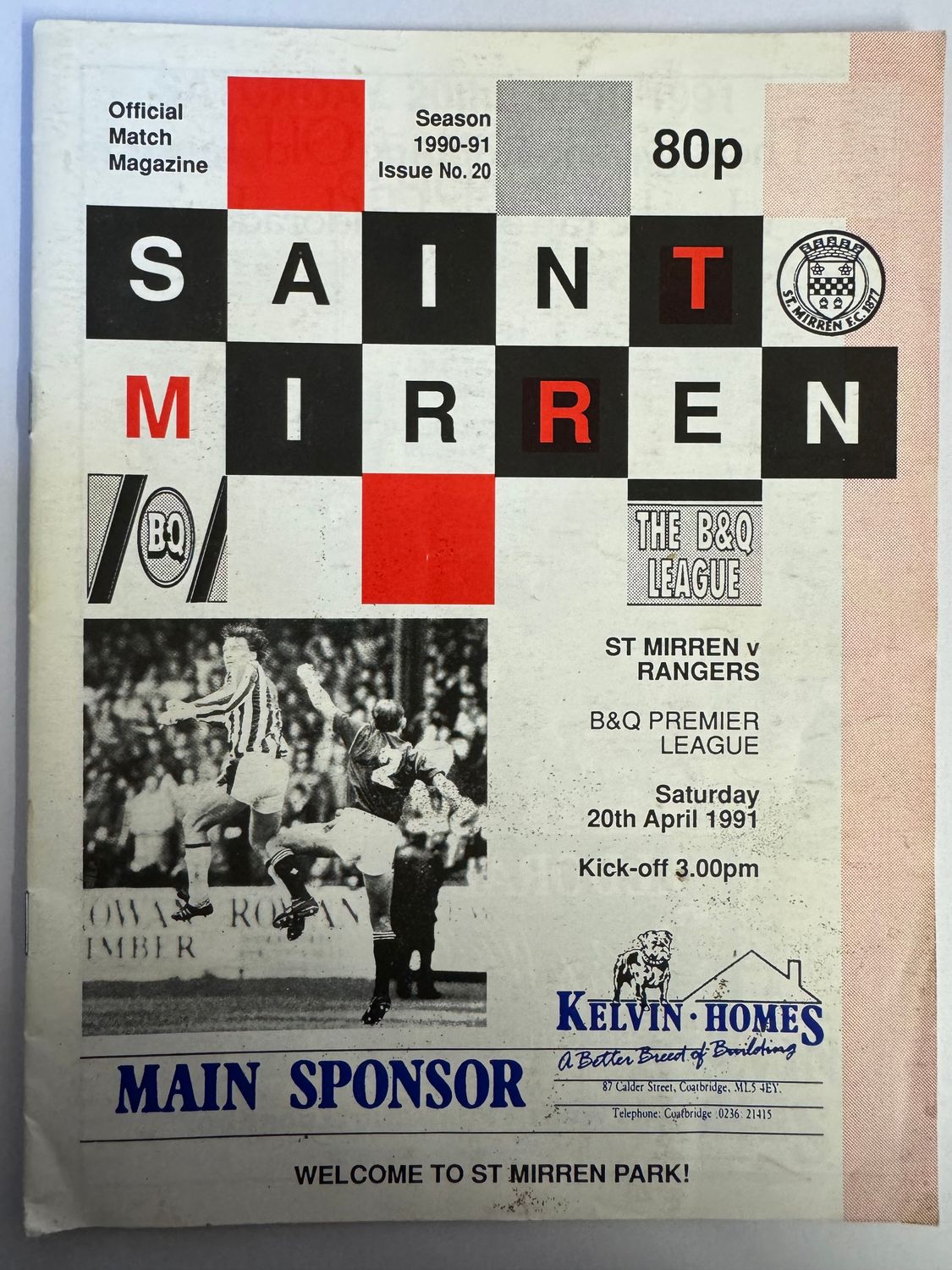 St Mirren v Rangers - 20/4/91