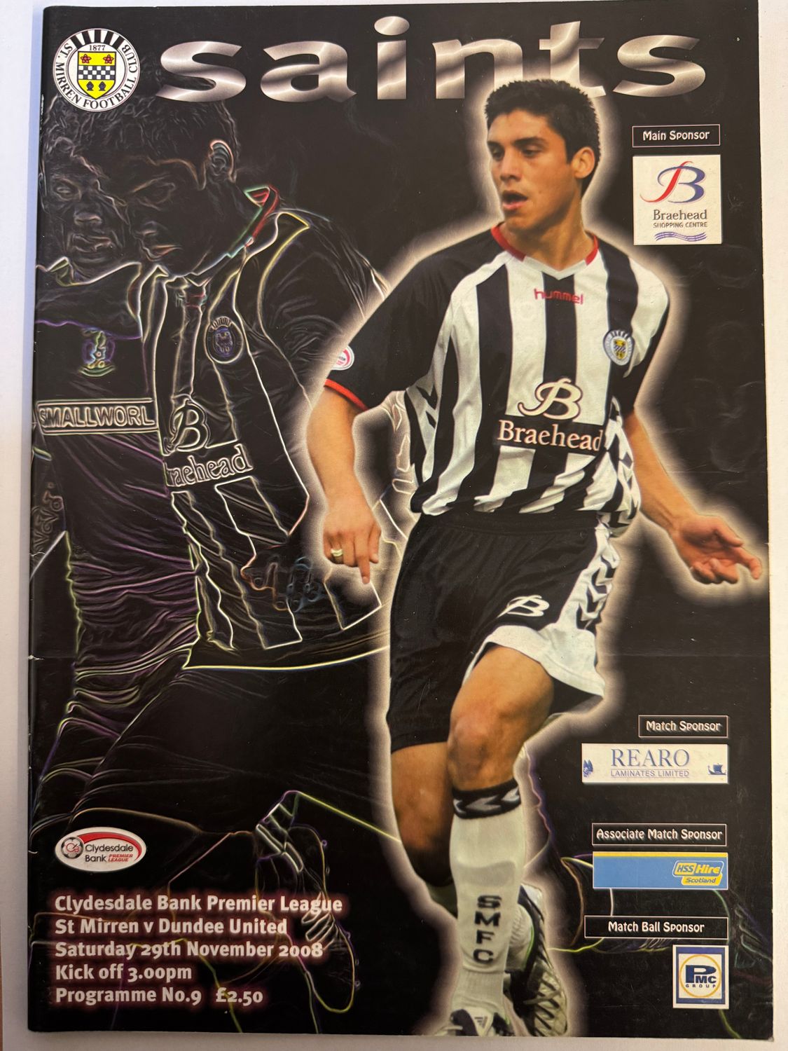 St Mirren v Dundee Utd - 29/11/08