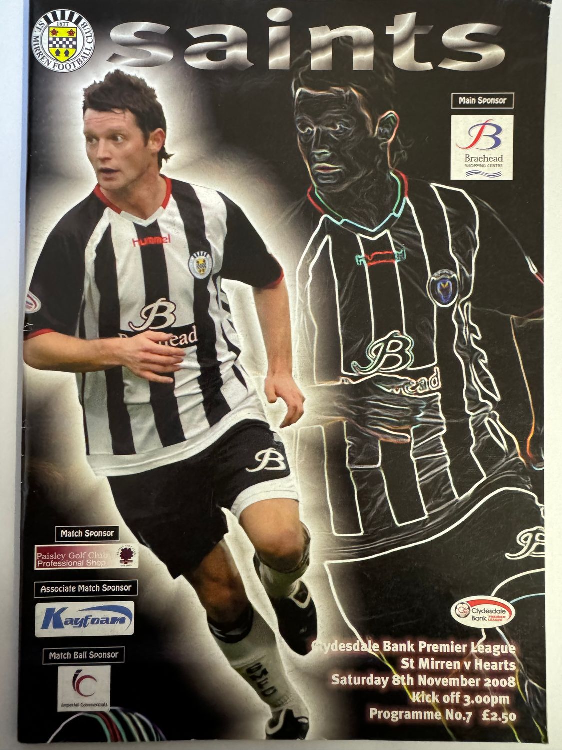 St Mirren v Hearts - 8/11/08