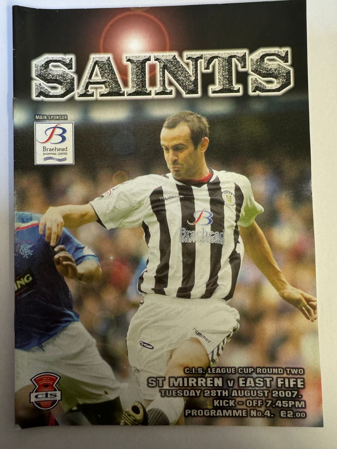 St Mirren v East Fife - 28/8/07