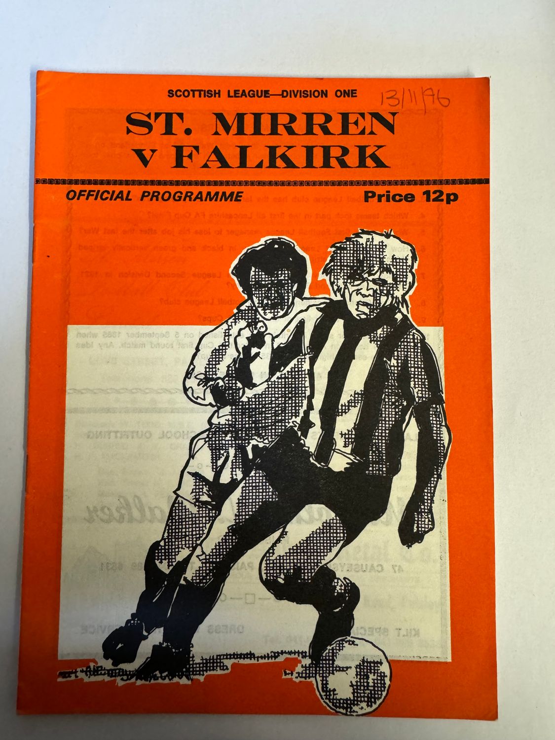 St Mirren v Falkirk - 13/11/76