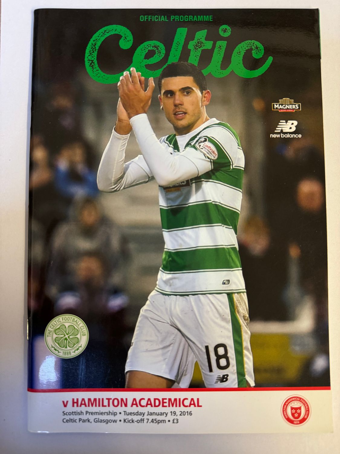 Celtic v Hamilton - 19/1/16