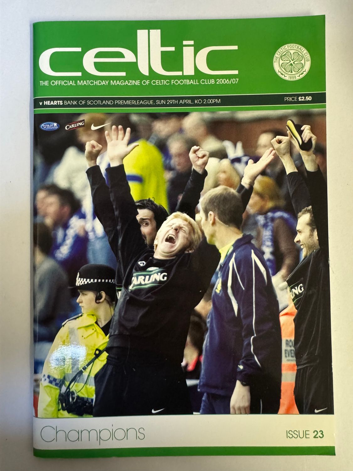 Celtic v Hearts - 29/4/07