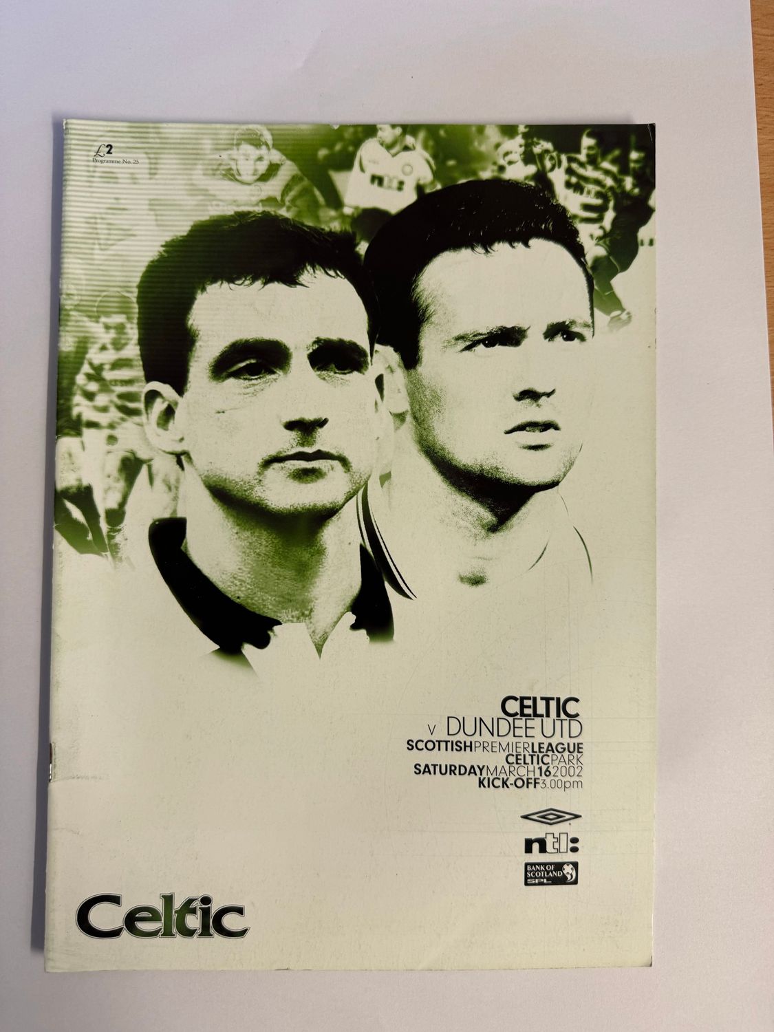 Celtic v Dundee Utd - 16/3/02