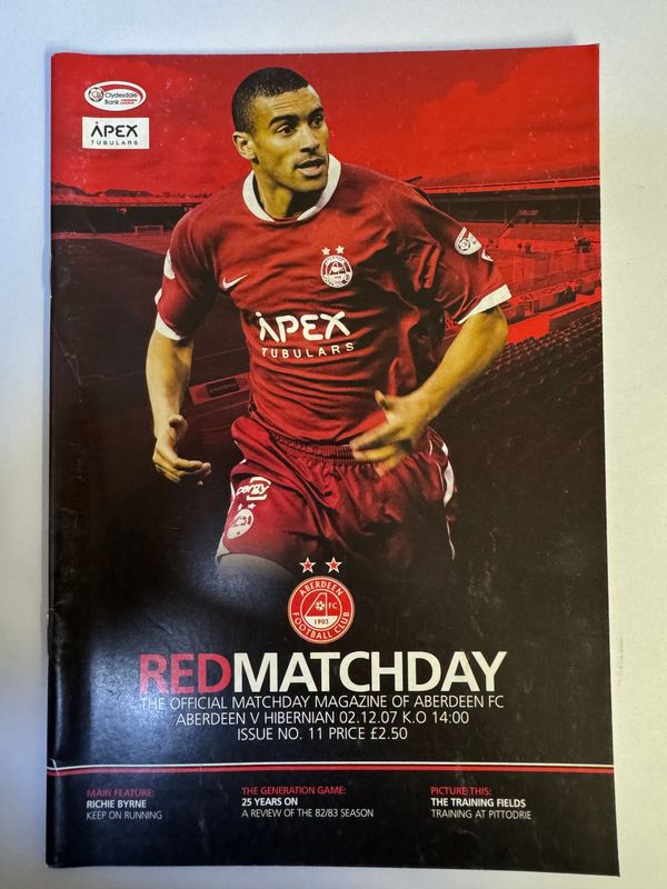 Aberdeen v Hibernian - 2/12/07