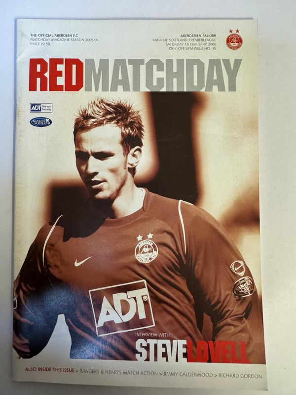 Aberdeen v Falkirk - 18/2/06