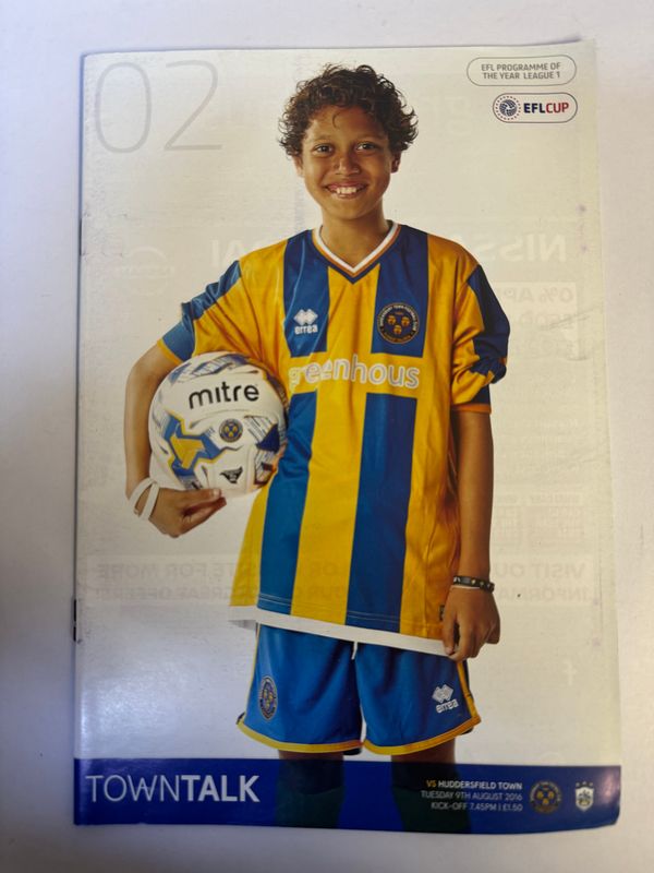 Shrewsbury Town v Huddersfield - 9/8/16