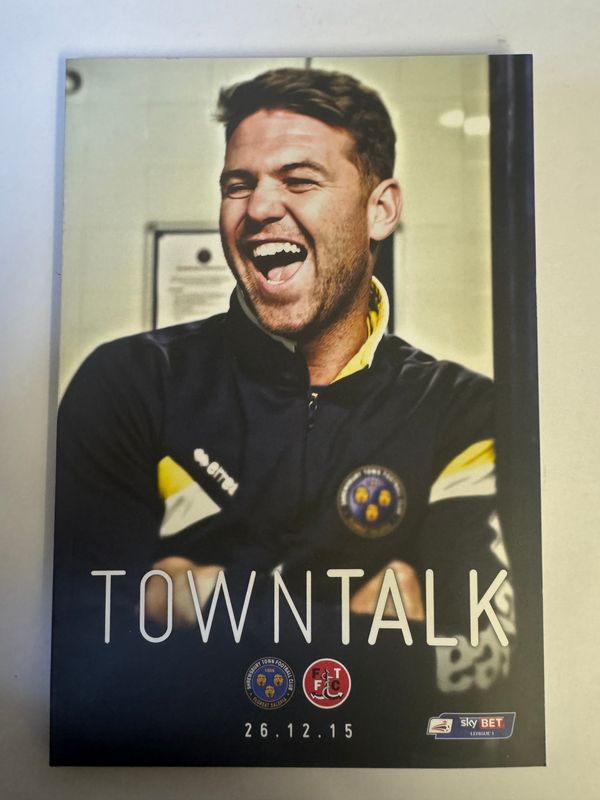 Shrewsbury Town v Fleetwood - 26/12/15