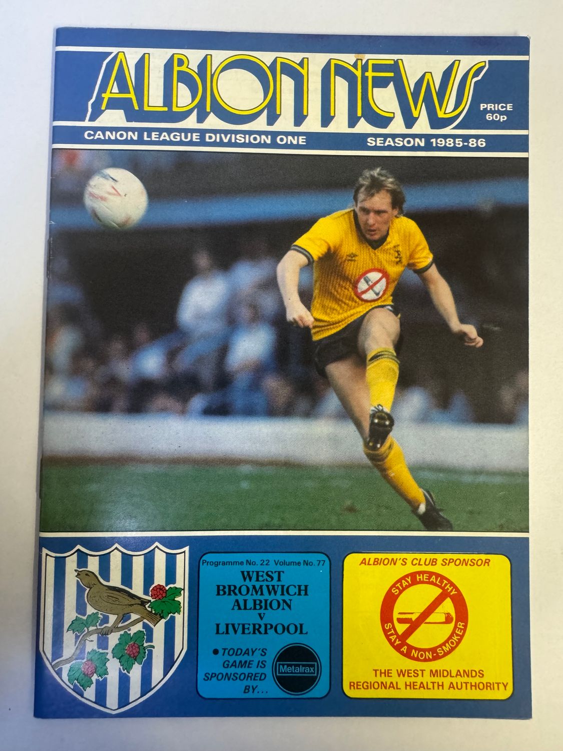 WBA v Liverpool 19/4/86