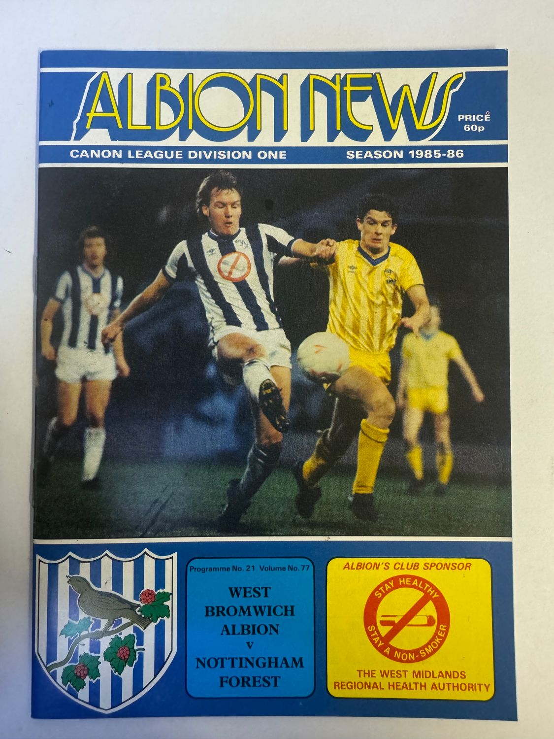 WBA v Nottingham Forest  5/4/86