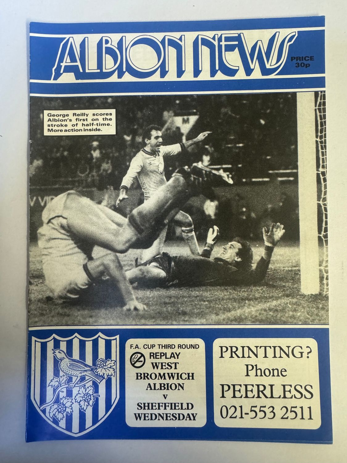 WBA v Sheffield Wednesday 16/1/86