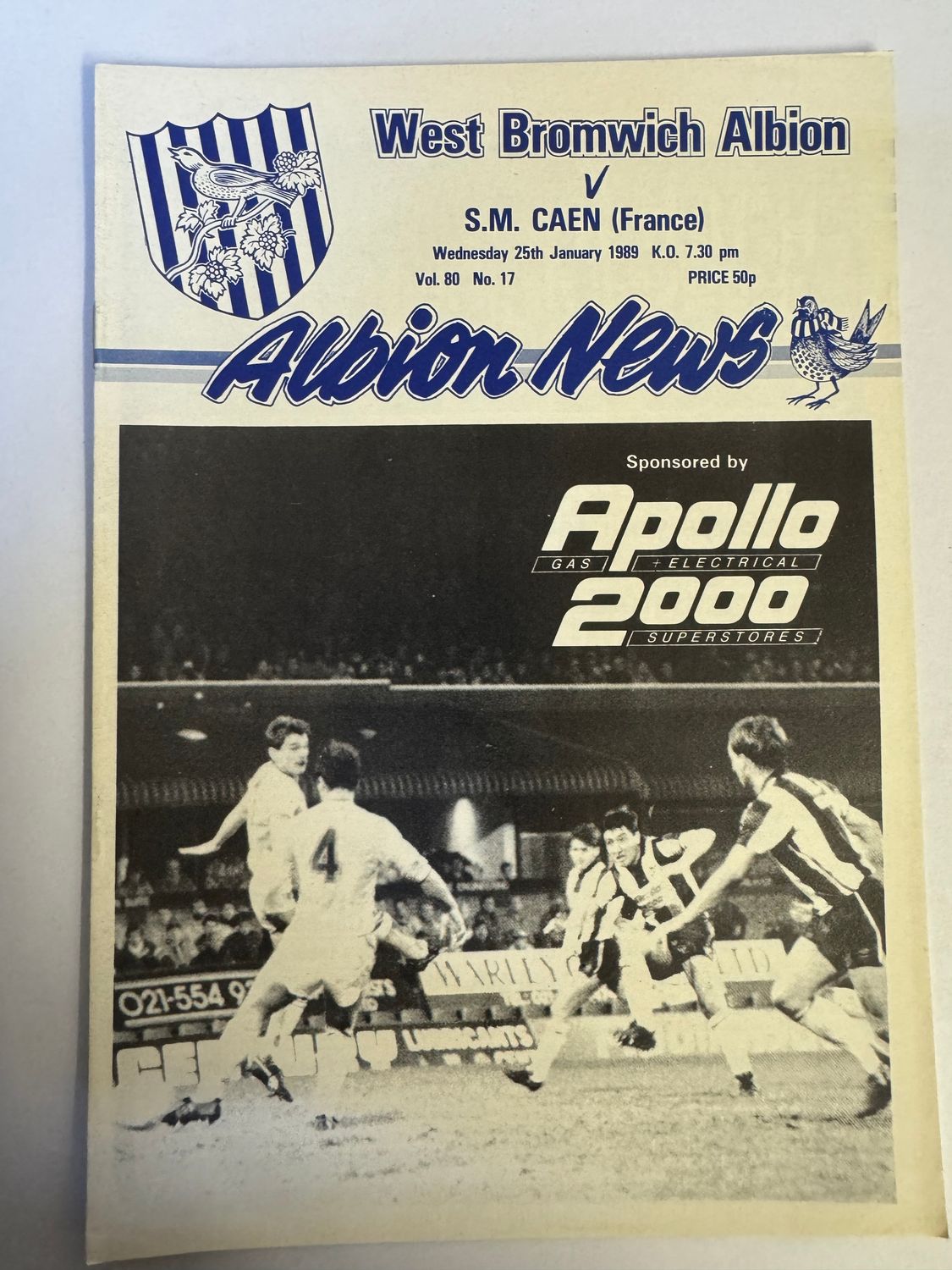 WBA v SM Caen 25/1/89