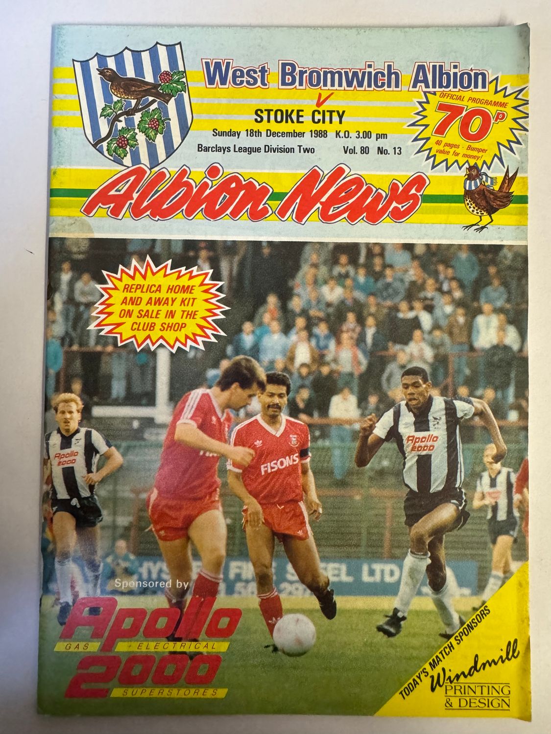 WBA v Stoke City 18/12/88