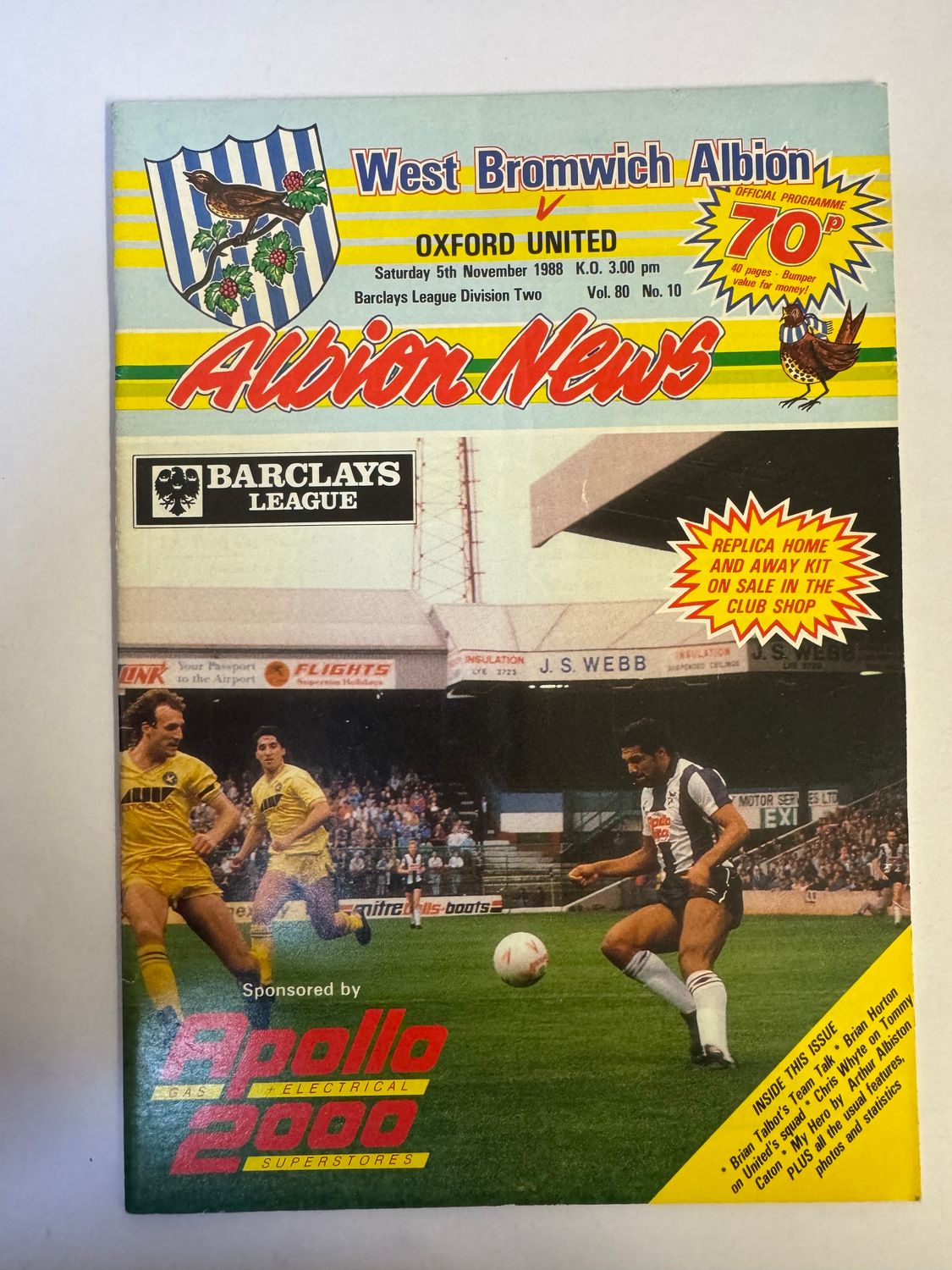 WBA v Oxford 5/11/88