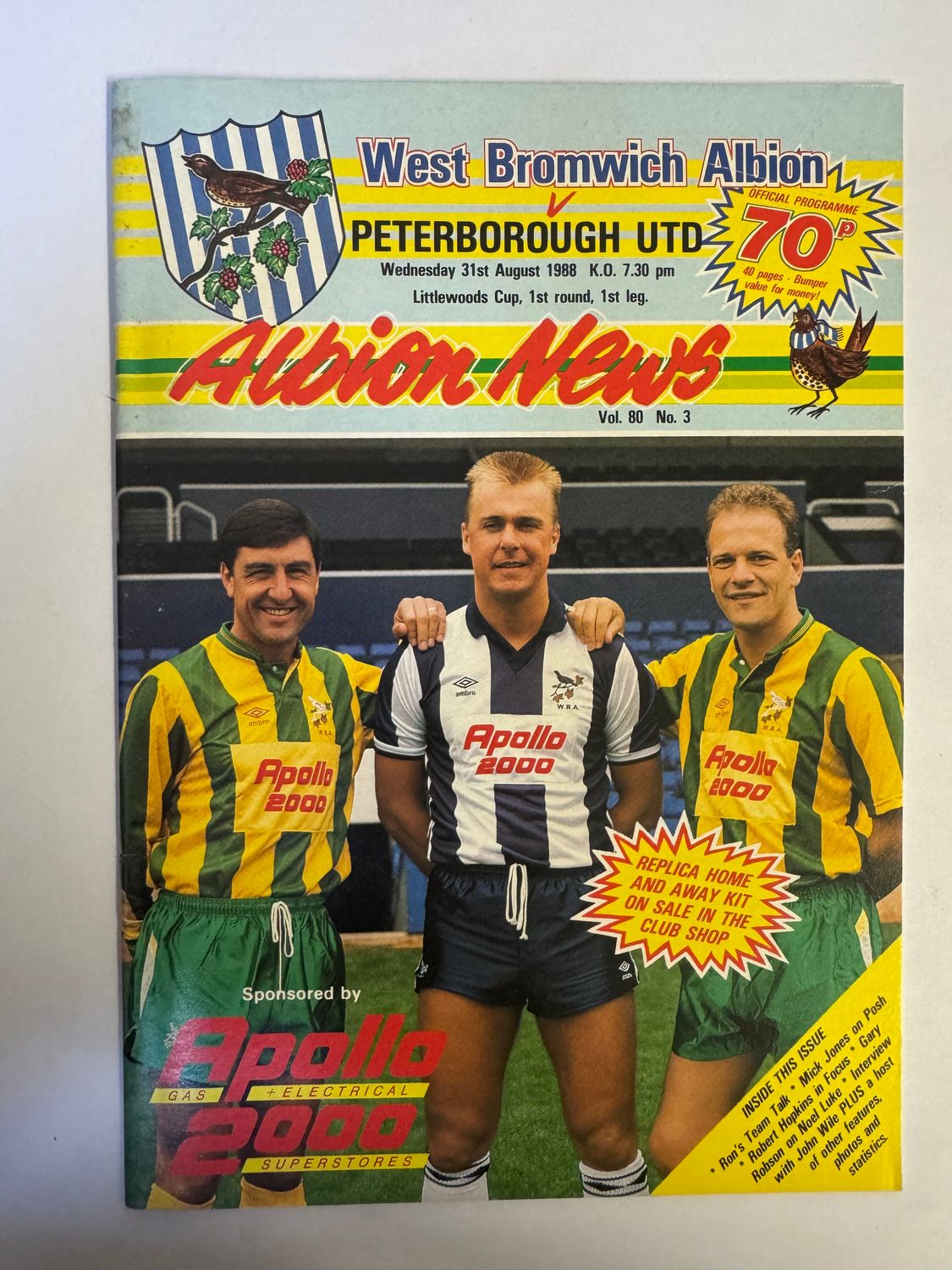 WBA v Peterborough 31/8/88
