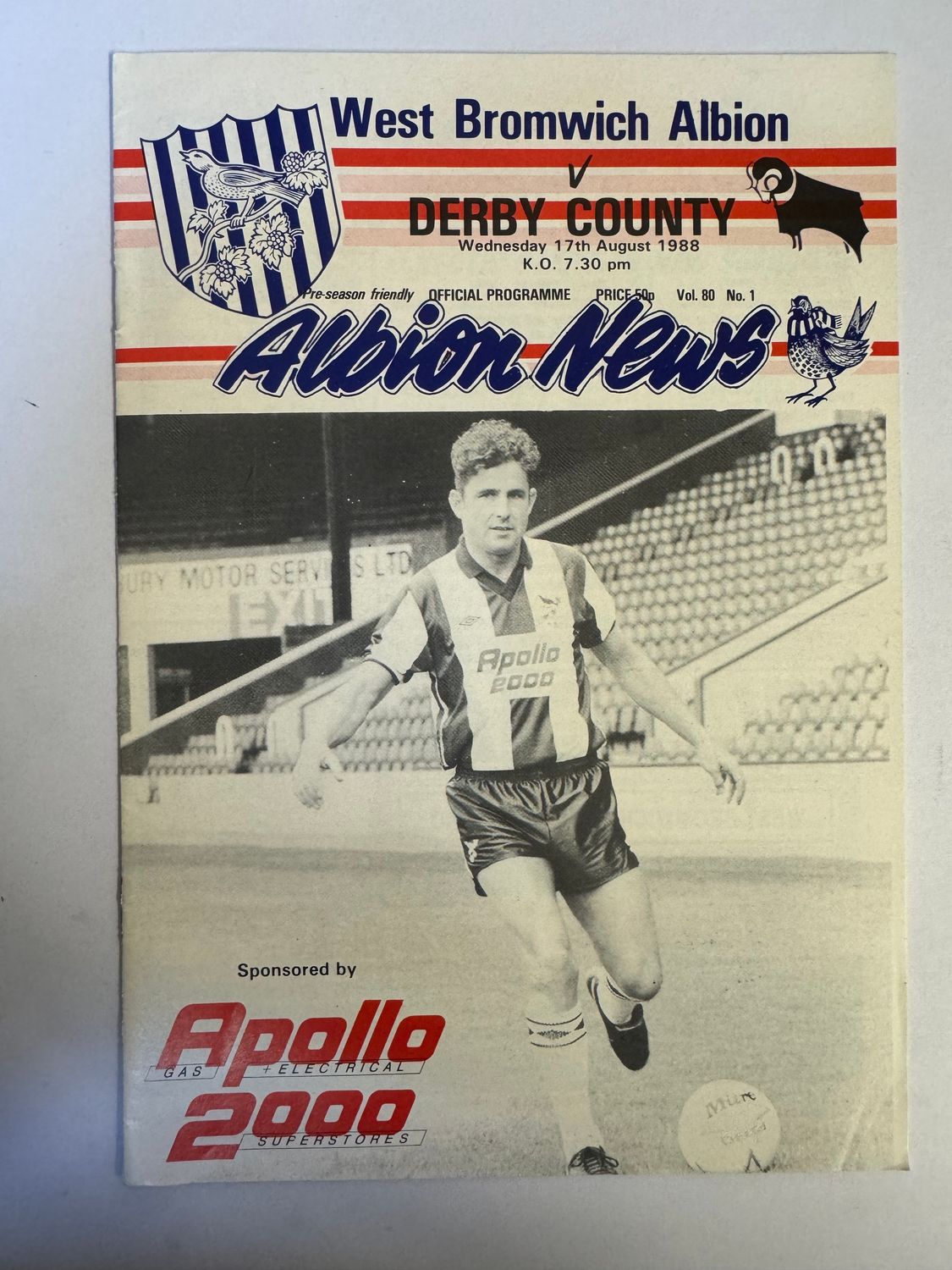WBA v Derby 17/8/88