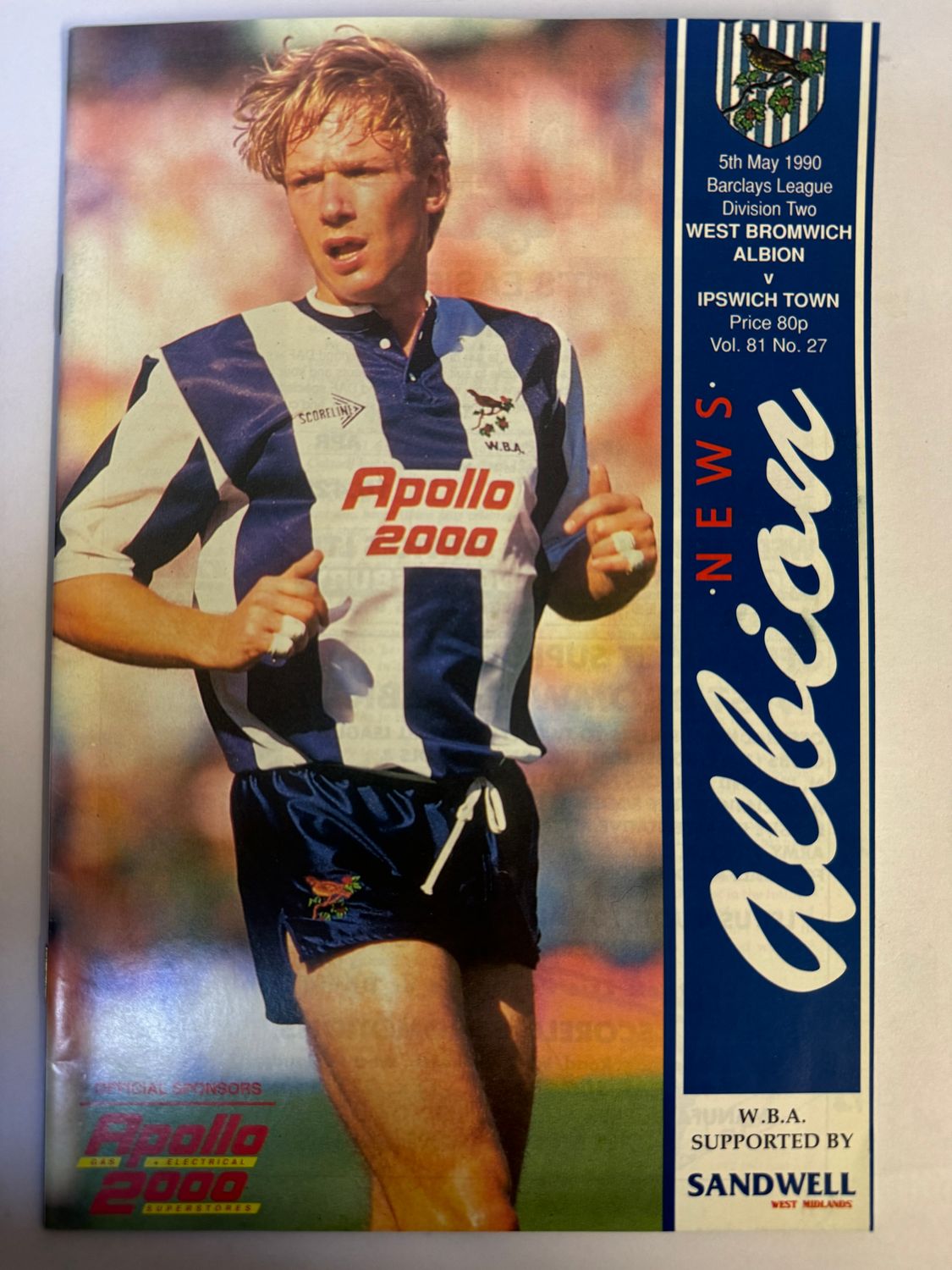 WBA v Ipswich 5/5/90