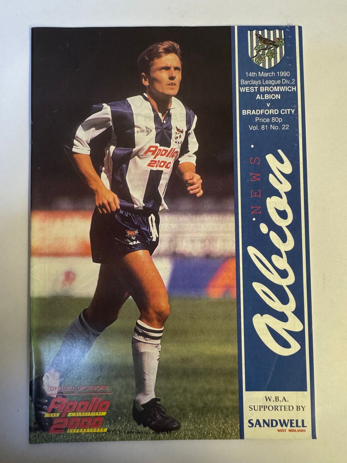 WBA v Bradford 14/3/90