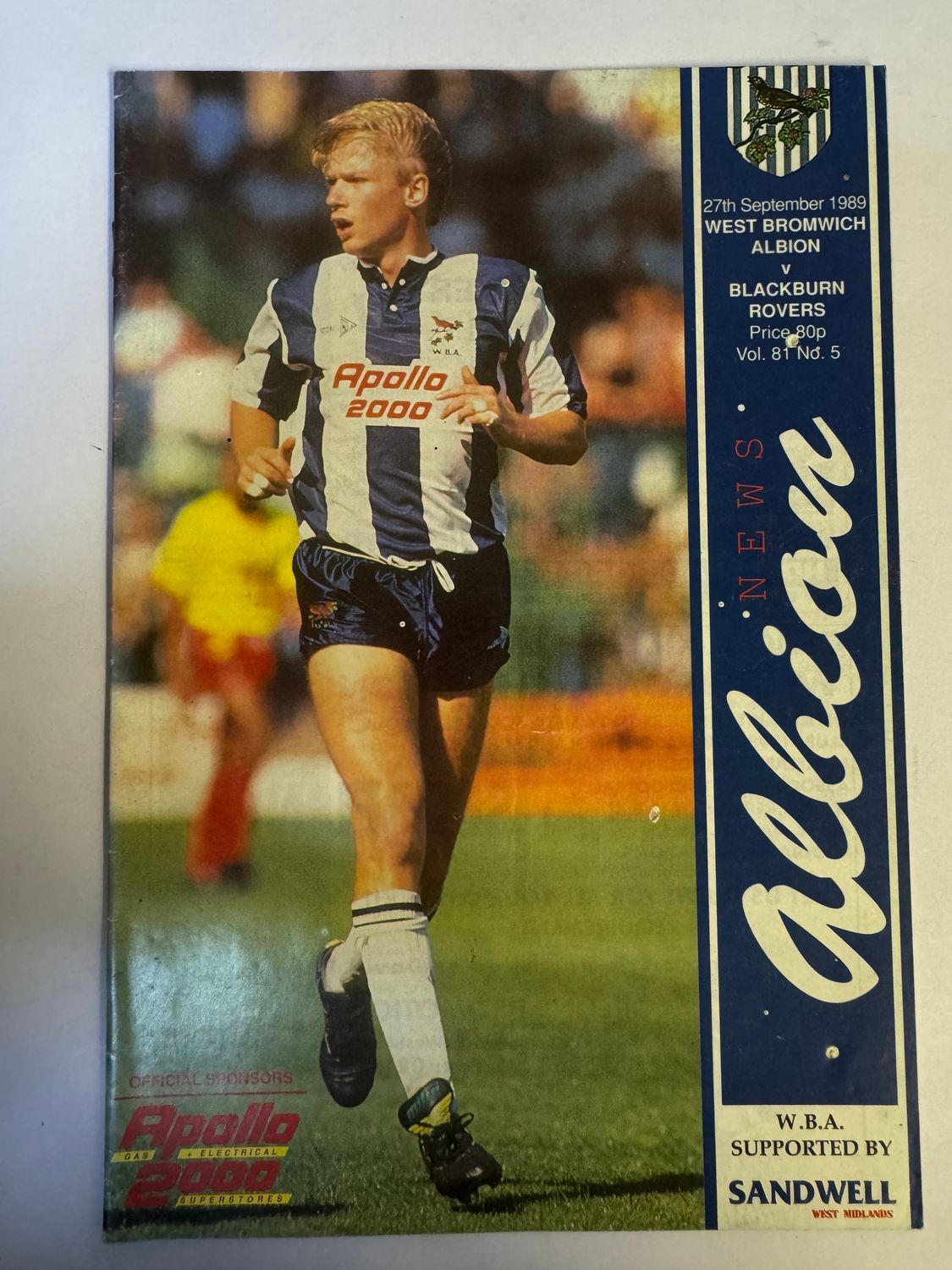 WBA v Blackburn 27/9/89