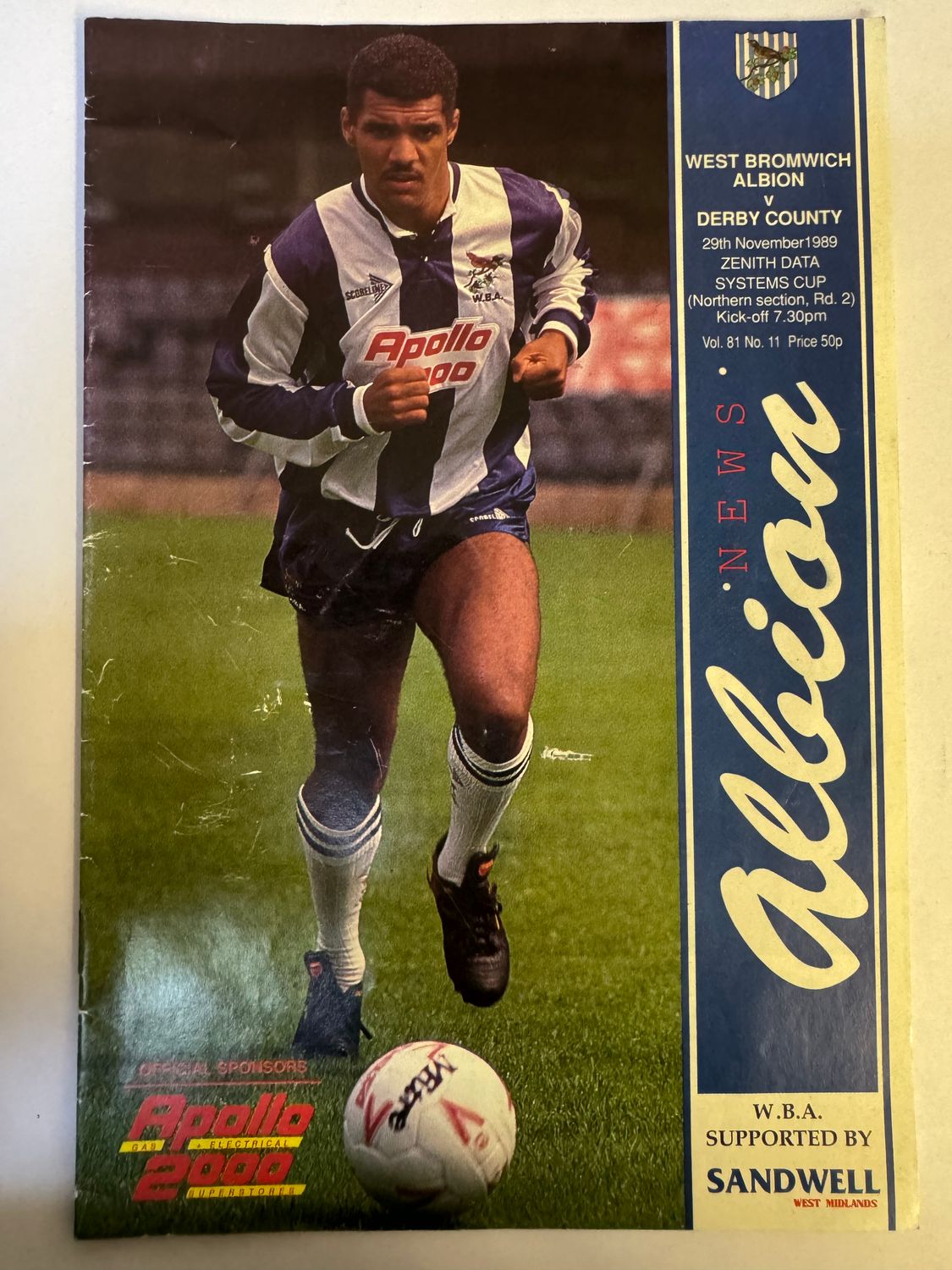 WBA v Derby 29/11/89