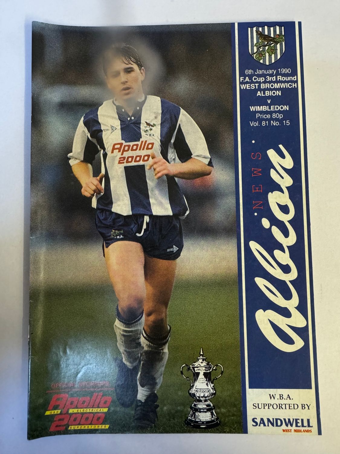 WBA v Wimbledon 6/1/90