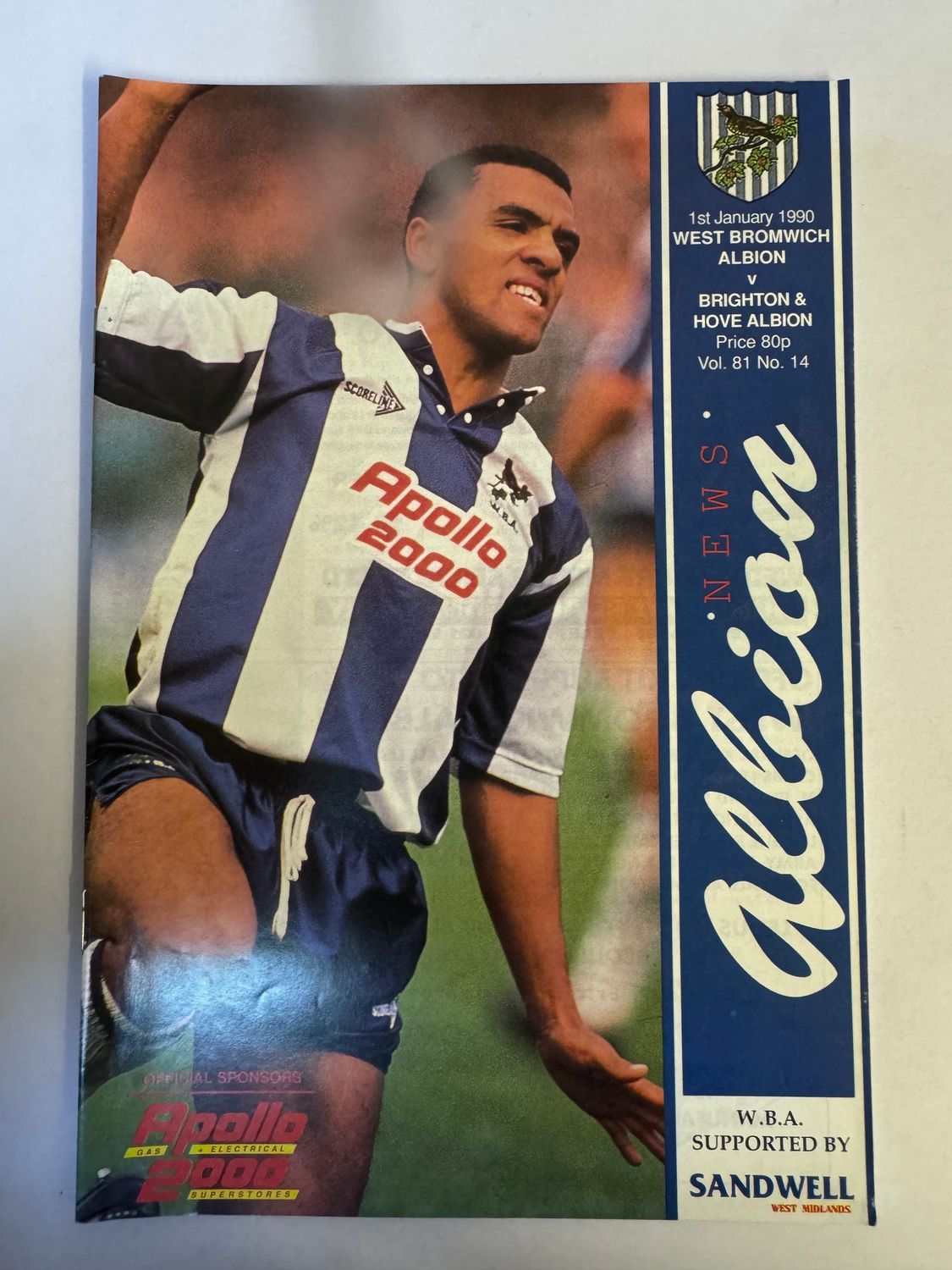 WBA v Brighton 1/1/90
