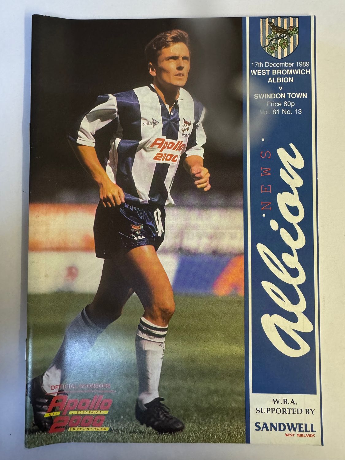 WBA v Swindon 17/12/89