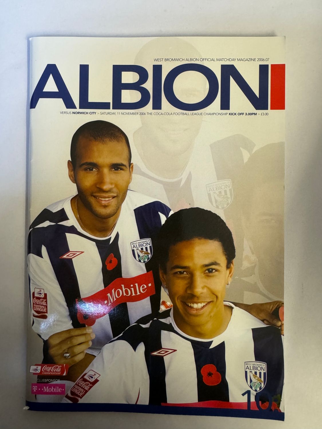 WBA v Norwich 11/11/06