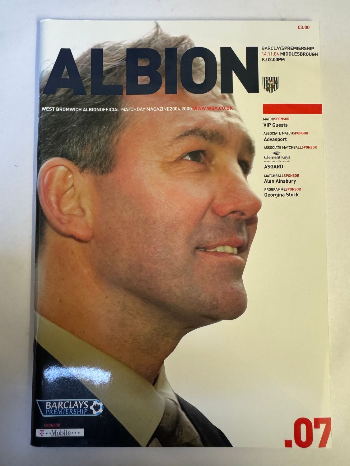 WBA v Middlesbrough 14/11/04