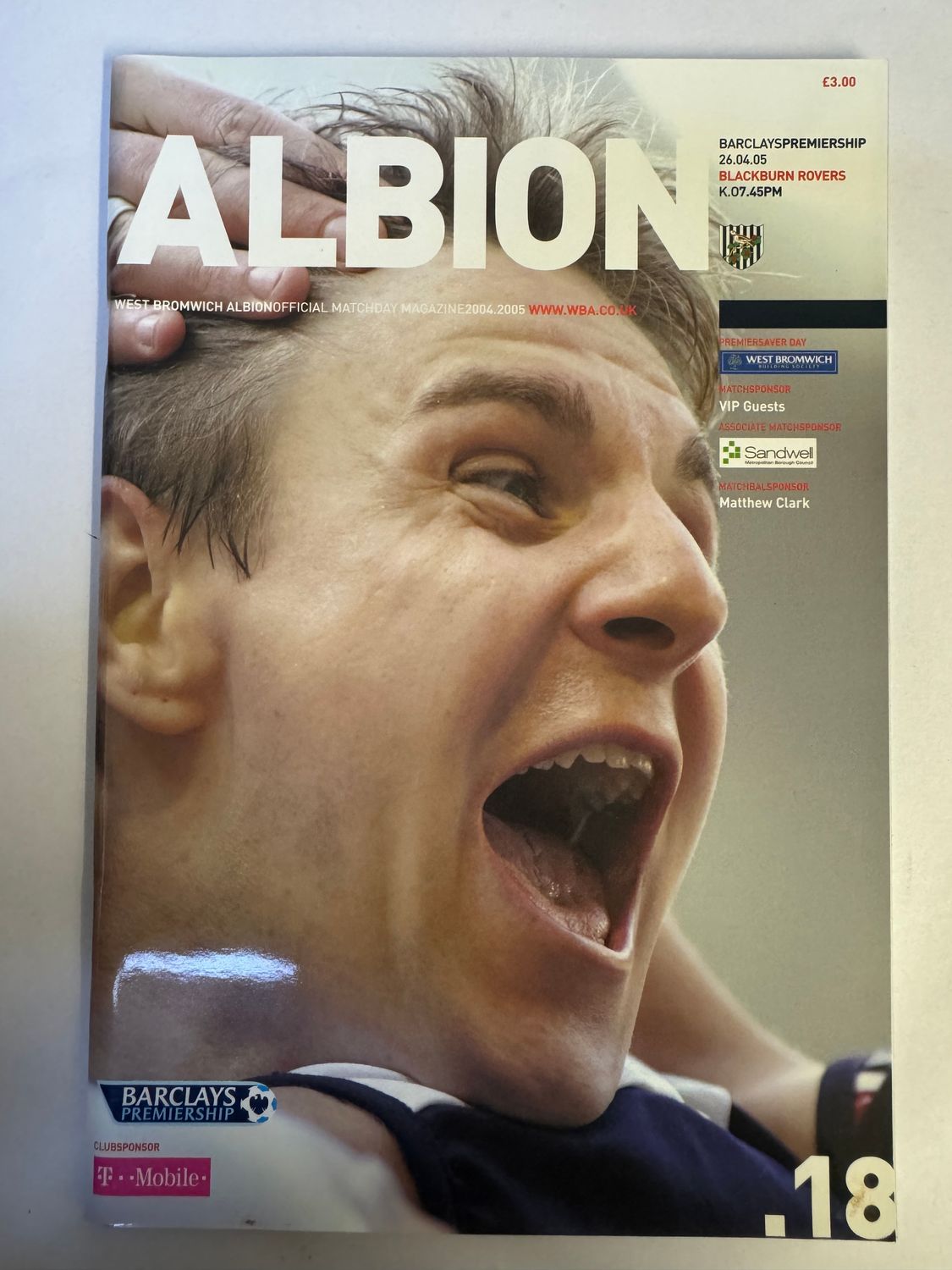 WBA v Blackburn 26/4/05