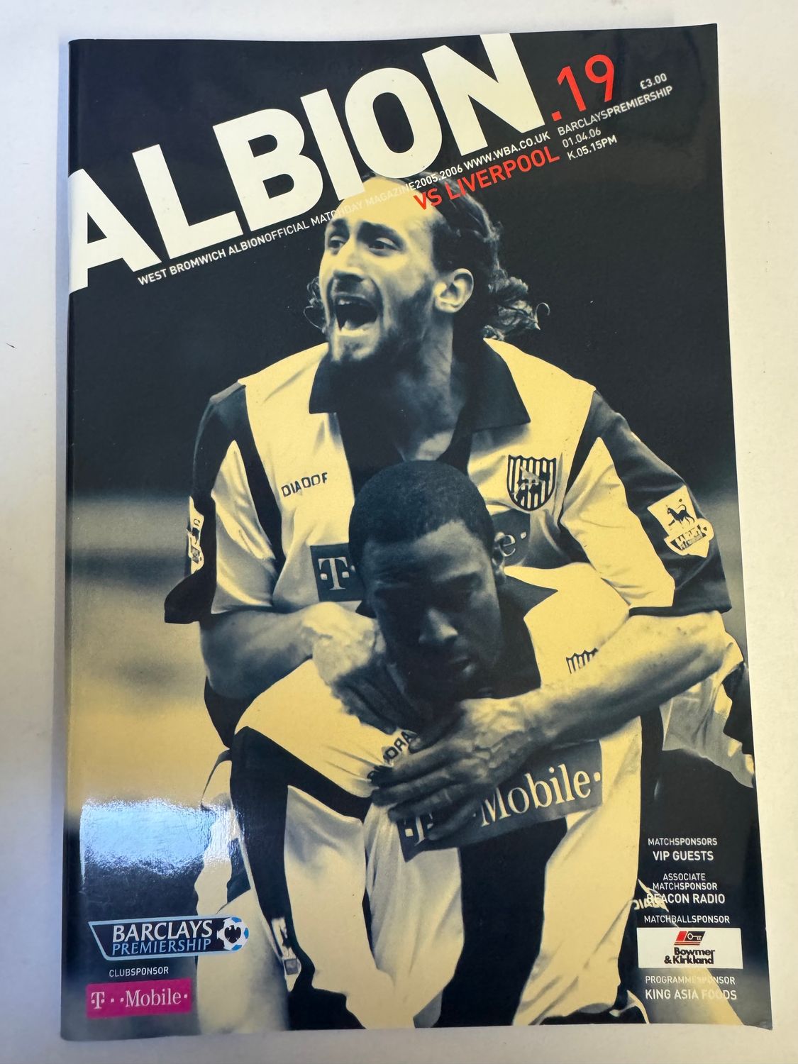 WBA v Liverpool 1/4/06