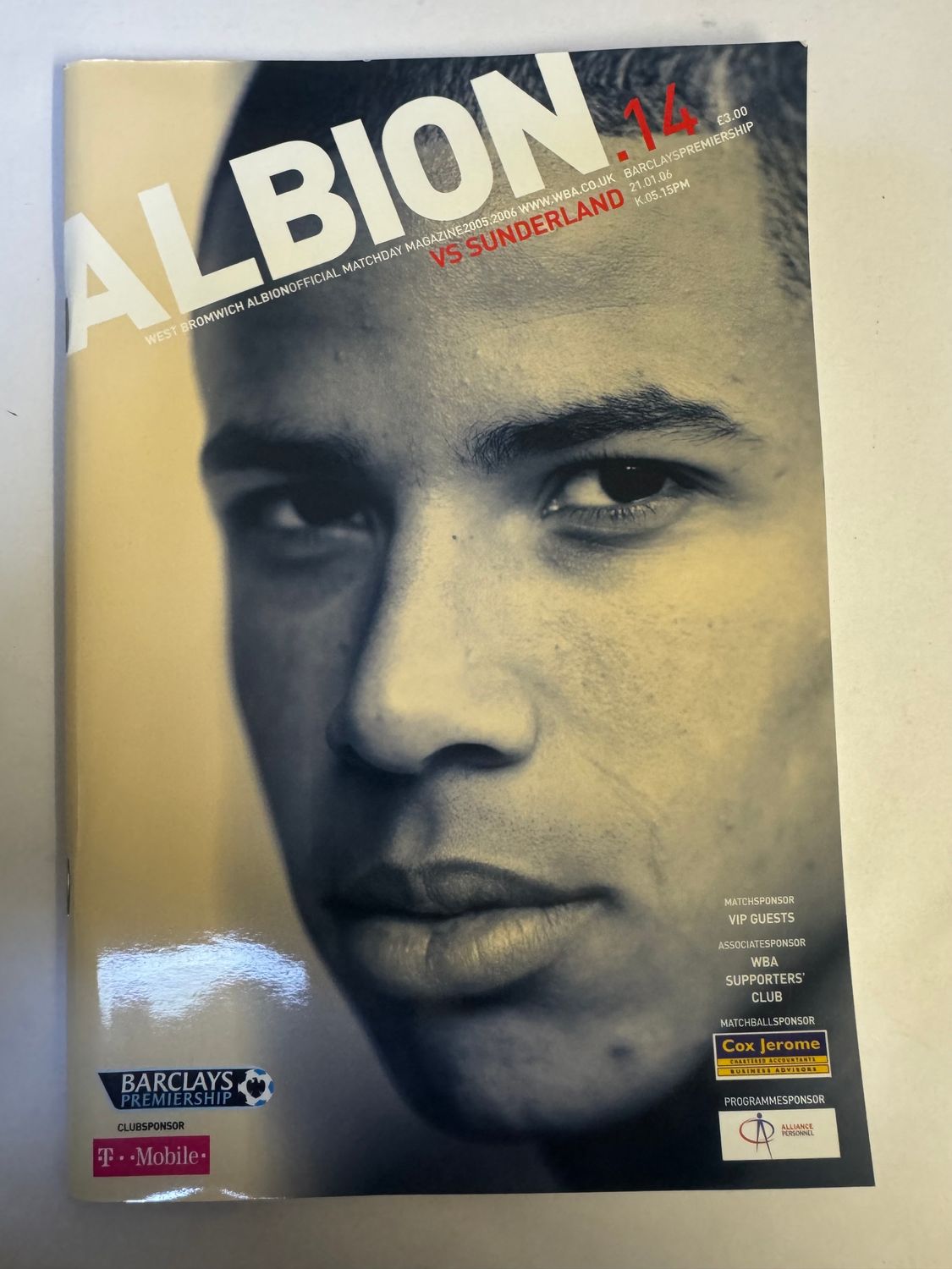 WBA v Sunderland 21/1/06