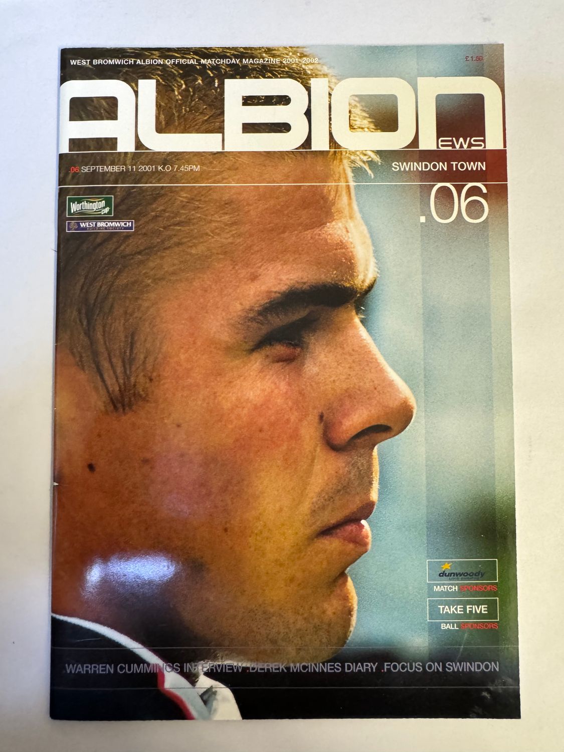WBA v Swindon 11/9/01