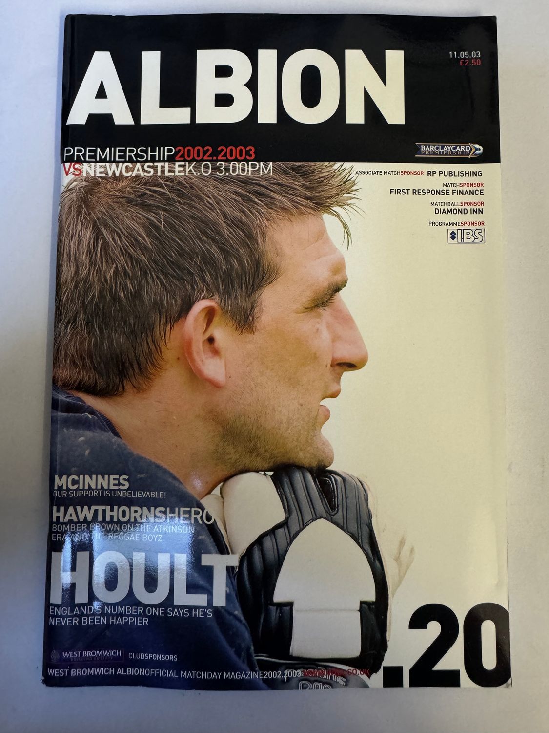 WBA v Newcastle 11/5/03