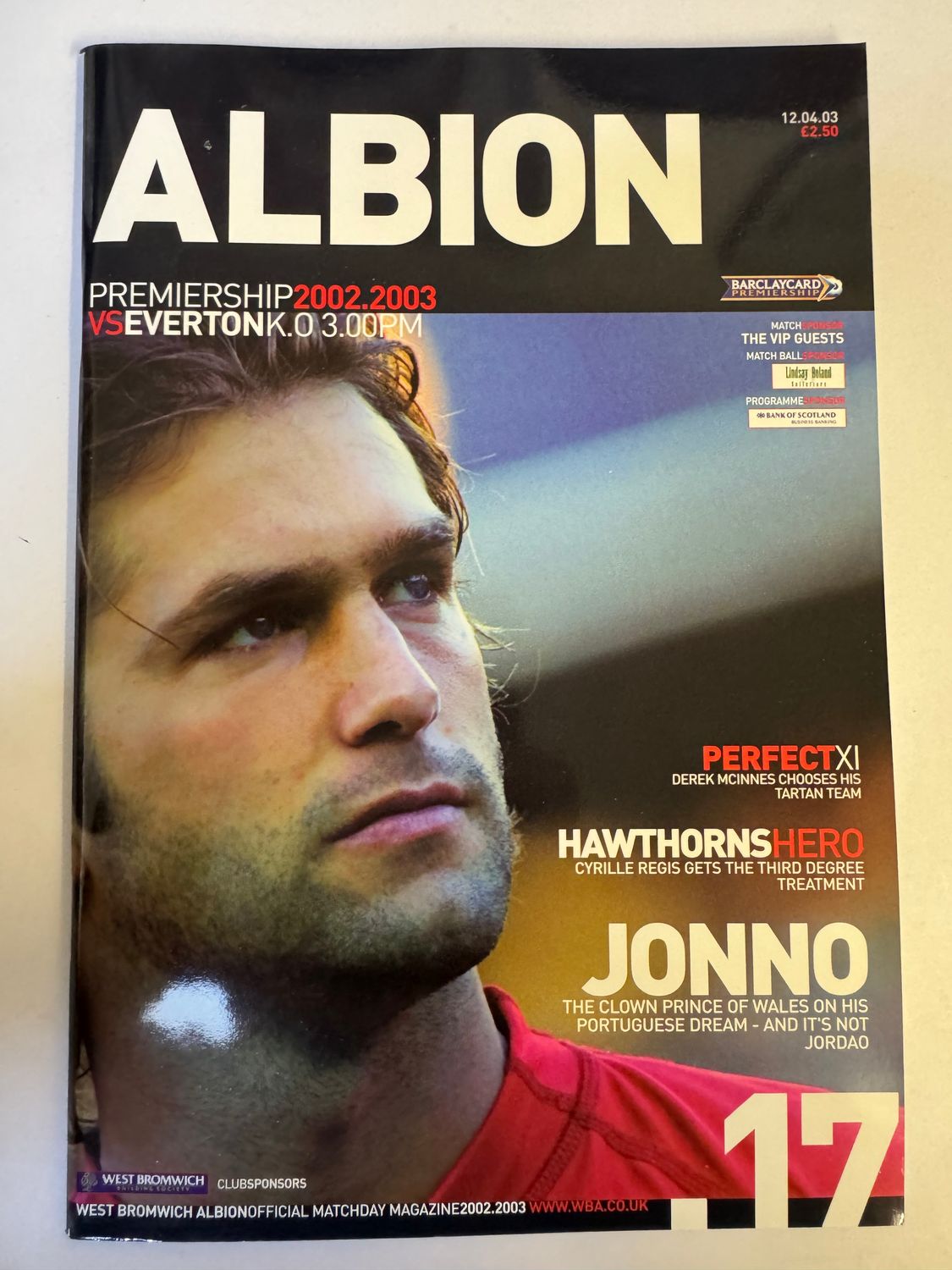 WBA v Everton 12/4/03