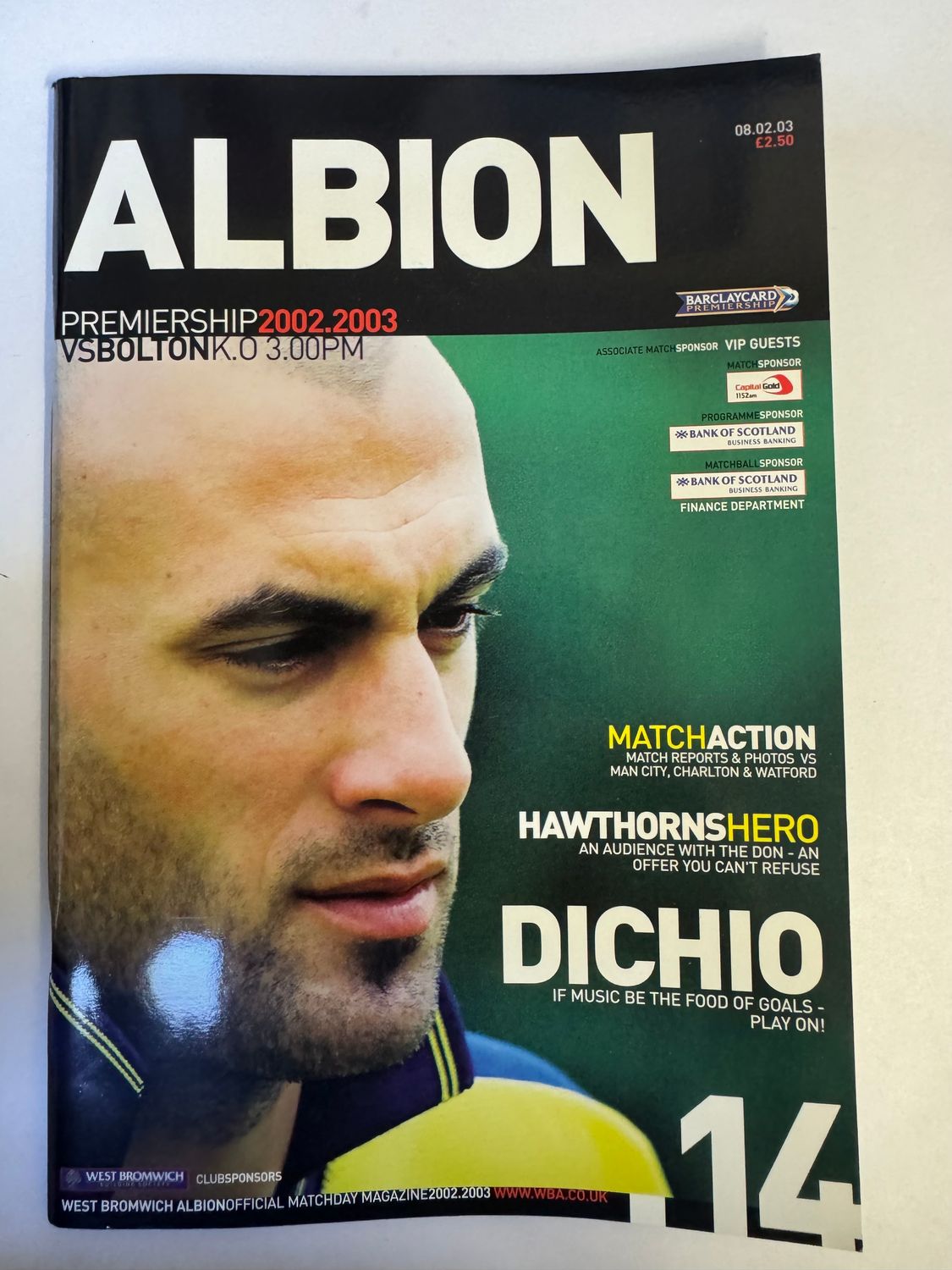 WBA v Bolton 8/2/03