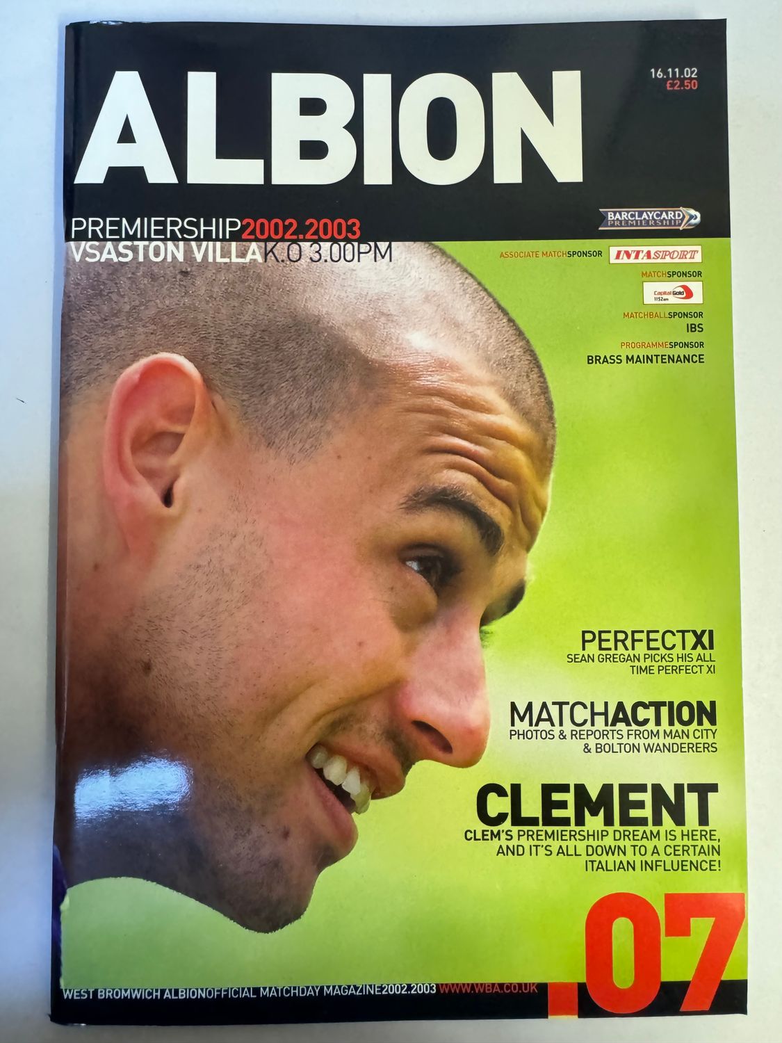 WBA v Aston Villa 16/11/02
