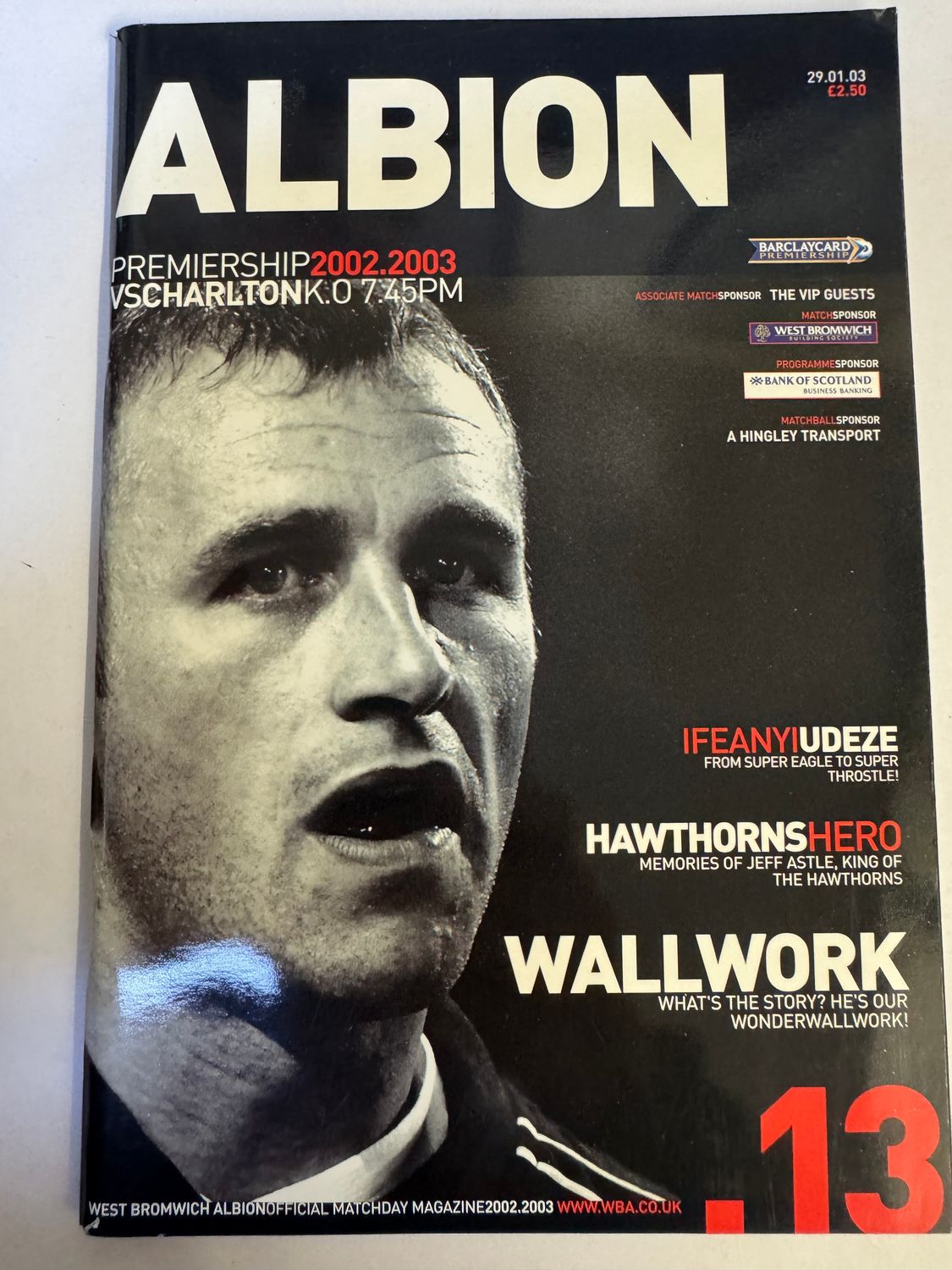 WBA v Charlton 29/1/03
