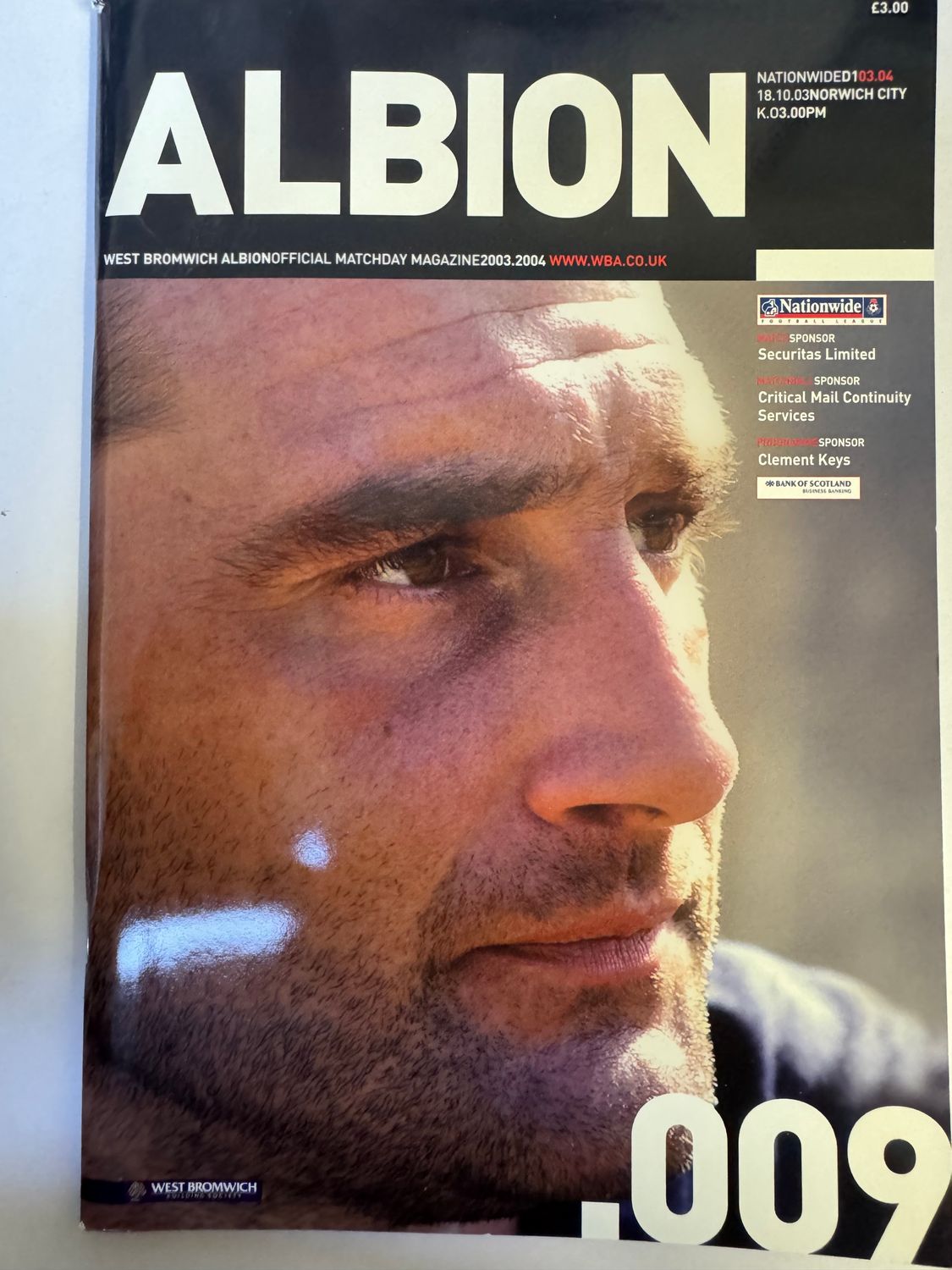 WBA v Norwich 18/10/03