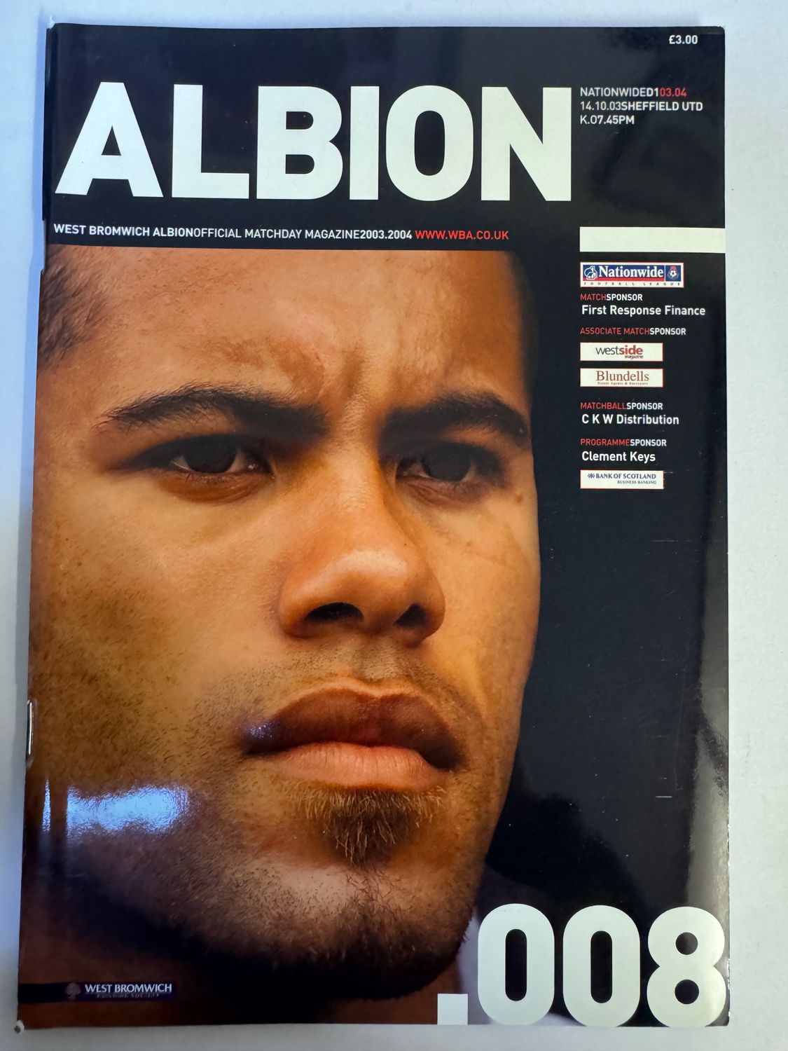 WBA v Sheffield Utd 14/10/03