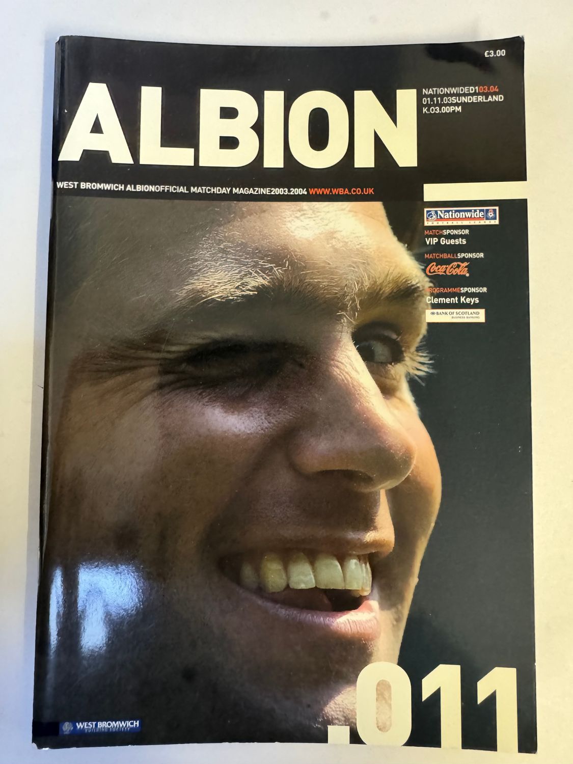 WBA v Sunderland 1/11/03