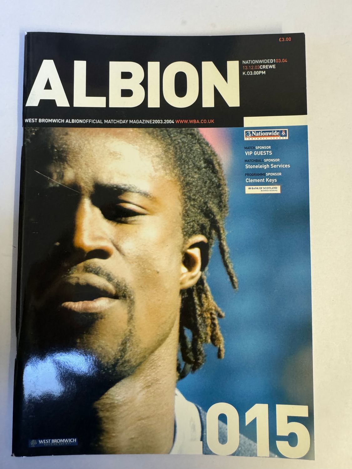 WBA v Crewe 13/12/03
