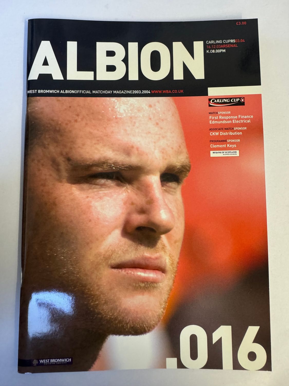 WBA v Arsenal 16/12/03