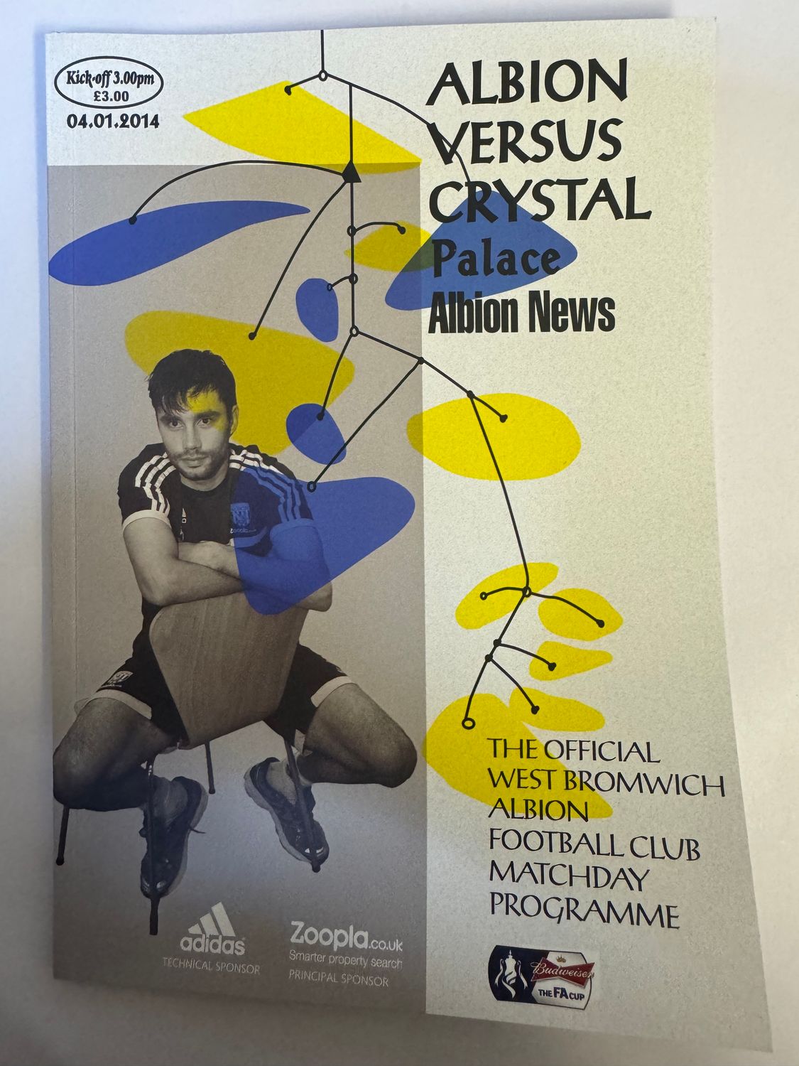 WBA v Crystal Palace 4/1/14