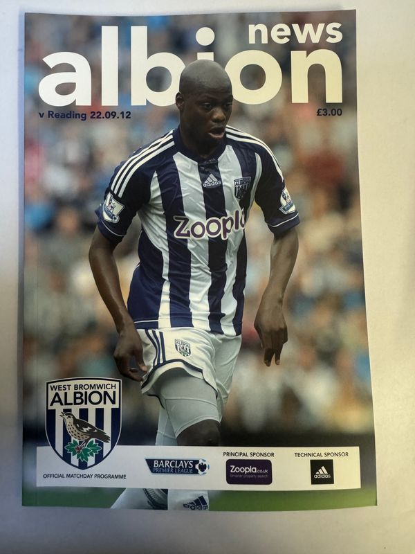 WBA v Reading 22/9/12
