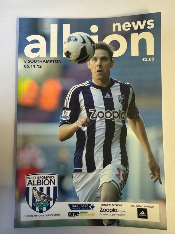 WBA v Southampton 5/11/12