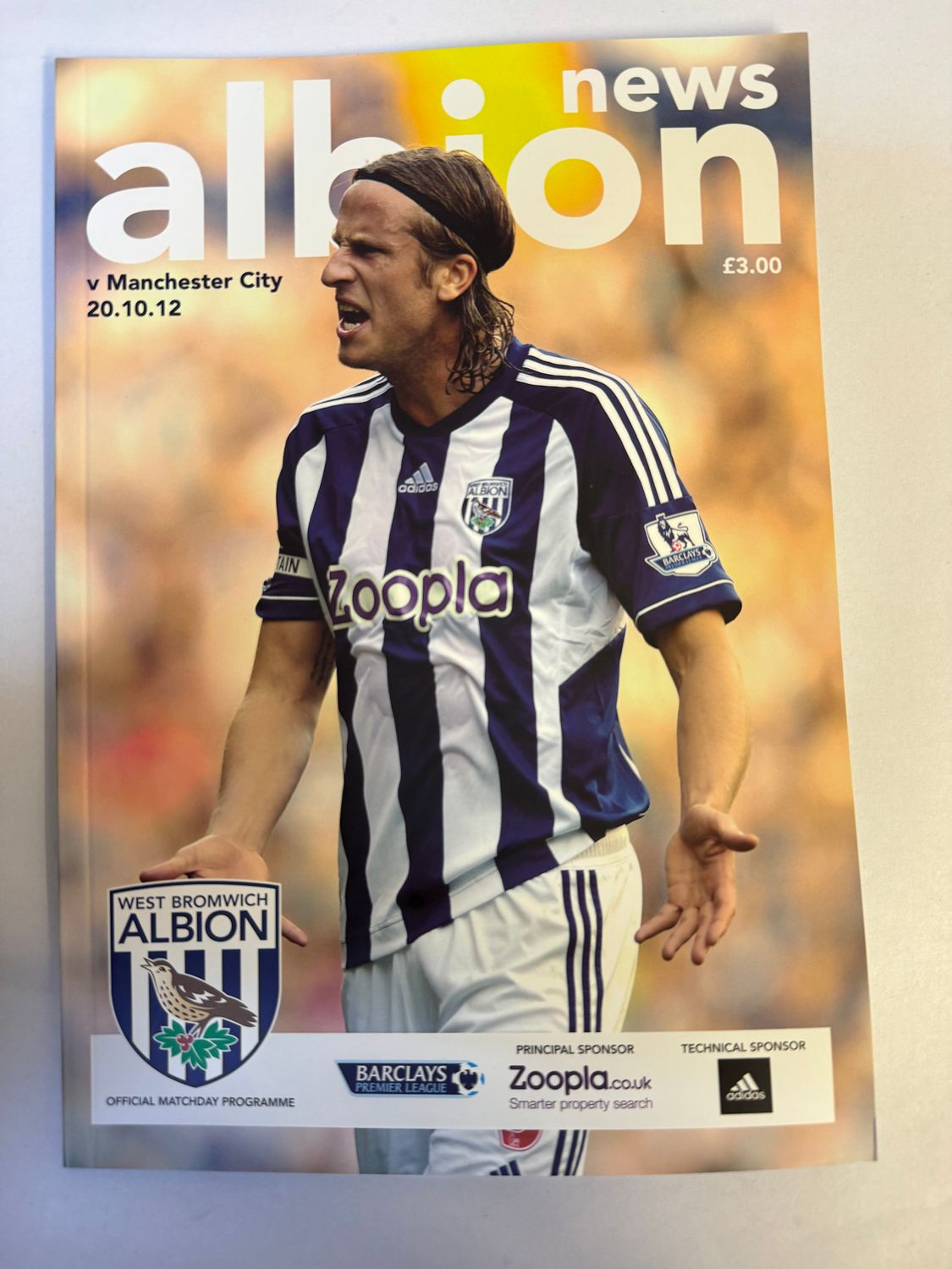 WBA v Manchester City 20/10/12
