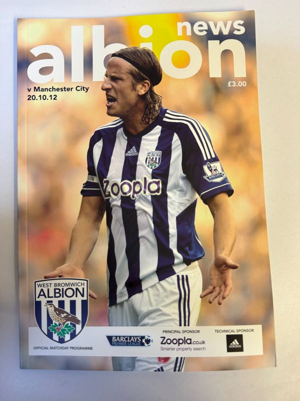 WBA v Manchester City 20/10/12